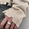 925 Sterling Silver Irregular Stackable Rings For Women Vintage Luxury Quality Jewelry Accessories Wholesale Jewellery Allergy