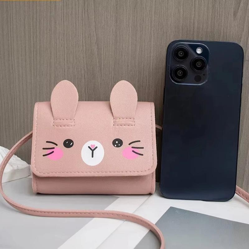 Kids Mini Handbag Cute Pu Shoulder Bag For Girls Princess Coin Purse Wallet