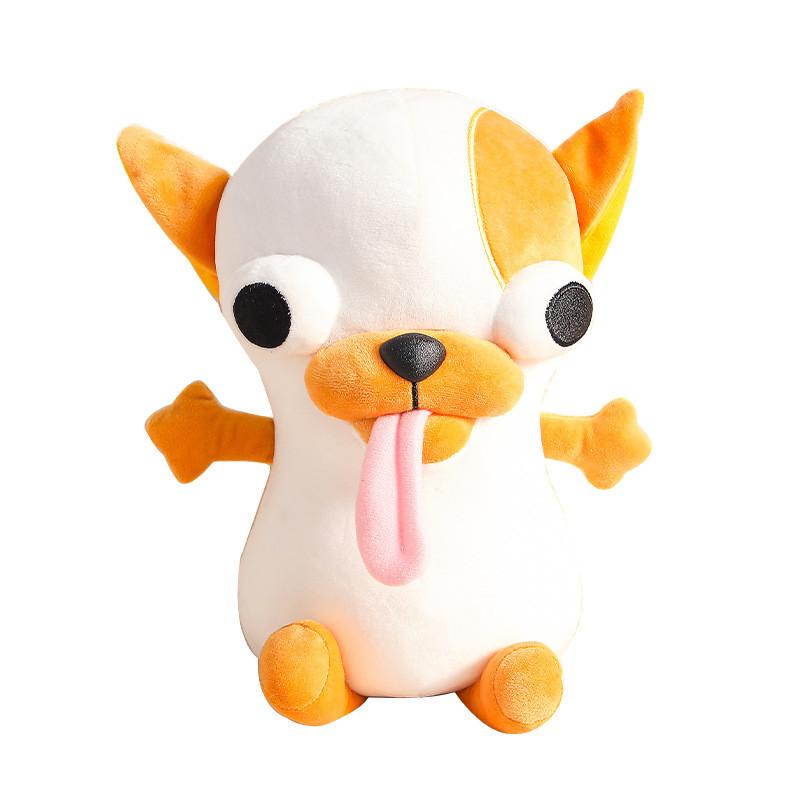 

Plush Chihuahua Toy With Super Soft Short Plush For Kids Gift And Collection WhiteSpot