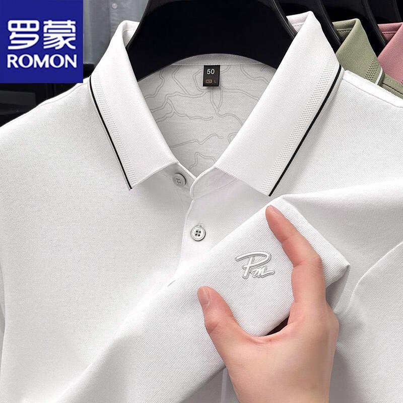 ROMON Men's Short Sleeve Polo T-Shirt