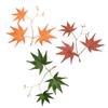Artificial Maple Leaf Vine with Faux Chicken Claw & Flower Decorations for Water Pipe Wrapping