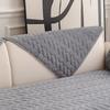 Plush Solid Color Anti Slip Winter Sofas Towel Geometric Brick Pattern Sofa Cover
