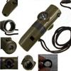 Multi-function Whistle - Whistle, Compass, Lamp, Thermometer