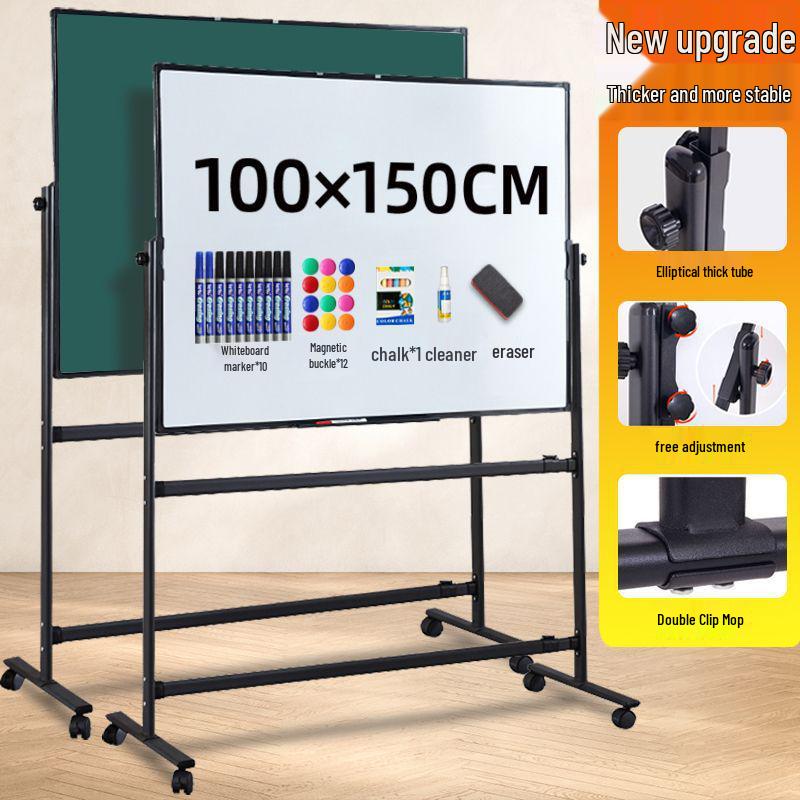 Mobile Magnetic Double-Sided Whiteboard Stand for Home, Office, or Training - Small Size