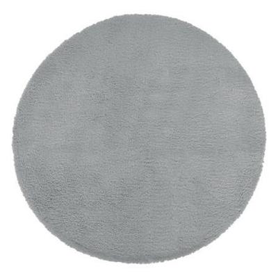 Round FAUX FUR RUG, 80 , Gray