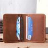NT Retro Crazy Horse Leather Multi-Card Clutch: Unisex ID & Card Holder Wallet