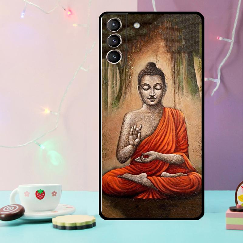 Buddha Phone Case For Samsung Galaxy S24 Ultra S20 S21 S22 S23 S25 Ultra S9 S10 Plus S24 FE Cover