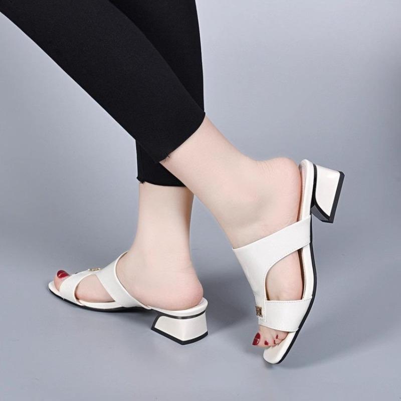 Damenschuhe mit niedrigem Absatz, Strandschuhe, Hausschuhe