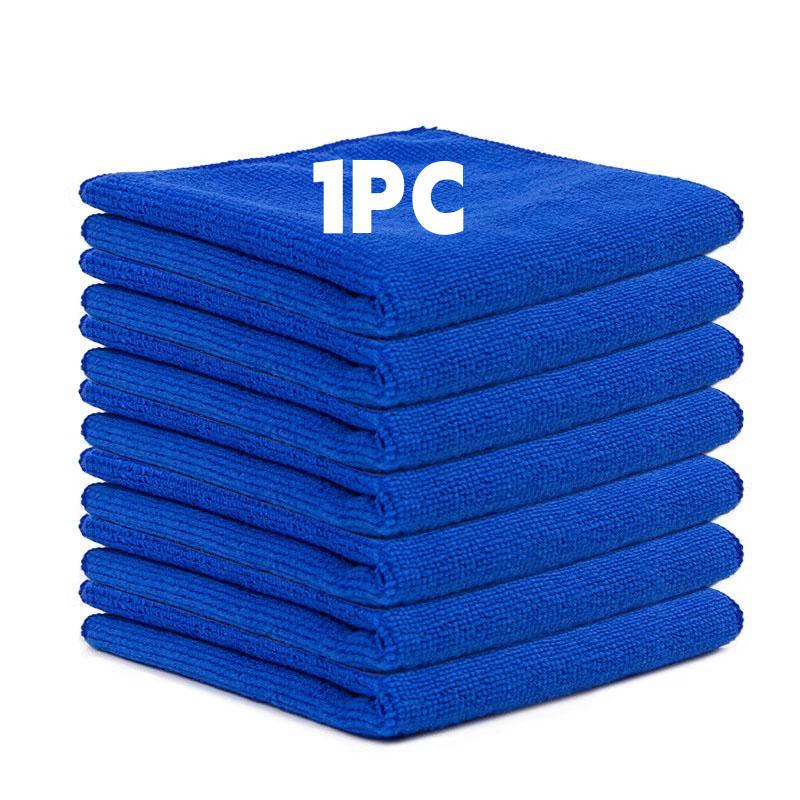 

1/100 шт. Микрофибровые полотенца для сушки автомобиля, синяя салфетка для ухода за автомобилем, детализации, чистки, полировки, тряпки для мытья дома и кухни