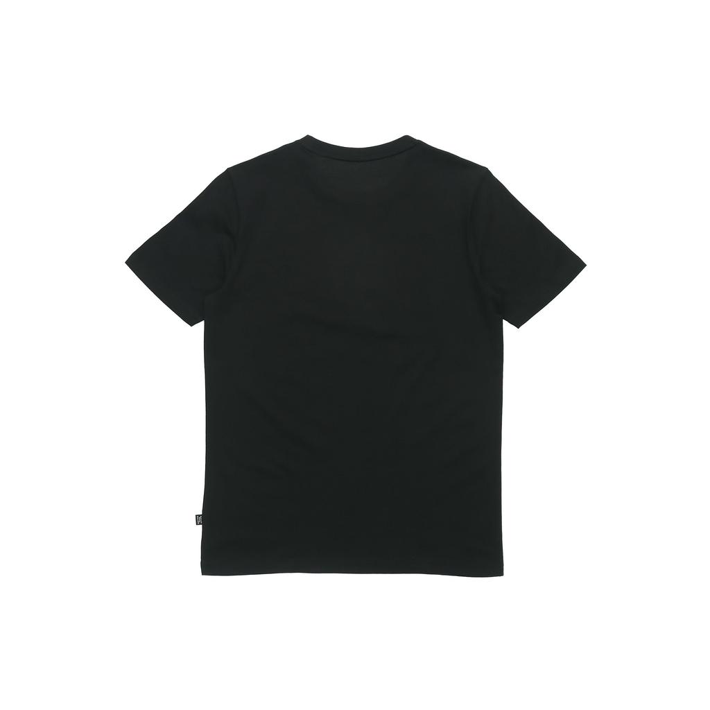 Puma Gold Foil Logo Print Short Sleeve T-Shirt Men Tops Black 586589-01