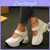 Water Diamond Heel Sneakers With Adjustable Strap For Casual Wear Women