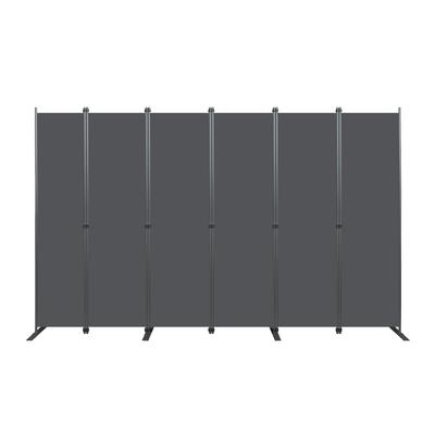 Room Divider, Large, 6-piece, 3040 X 1800 M, Privacy Screen for Indoor Use, Freestanding, for Office, Bedroom, Living Room, Dining Room, Study - Grey