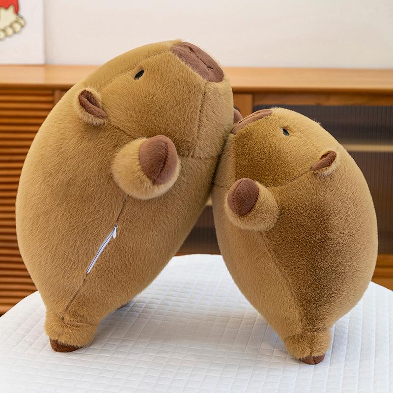 Adorable Capybara Plush Doll: Round Pillow & Creative Birthday Gift