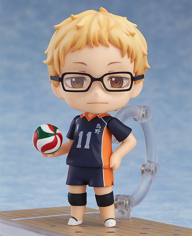 Nendoroid Haikyu Tsukishima Kei ikke-skala plast malt actionfigur fjerde salg