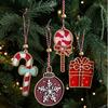 Red Christmas Wooden Plaque Ornaments Wooden DIY Christmas Tree Pendant Christmas Tree Hanging Ornaments Christmas Navidad Gift