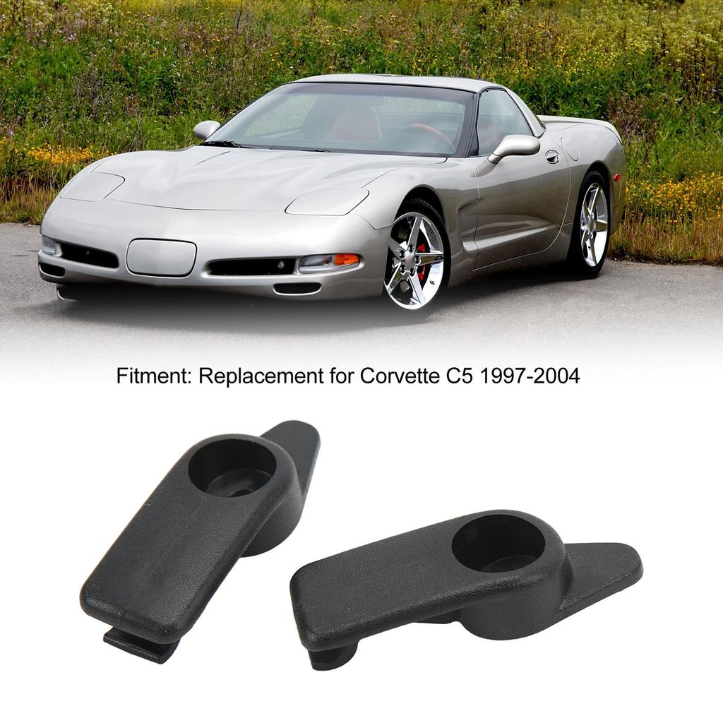 10411051 Pair Car Sun Visor Clip Bracket Holder Black 10411051 Replacement for  C5 1997‑2004 Sun Visor Mount Bracket