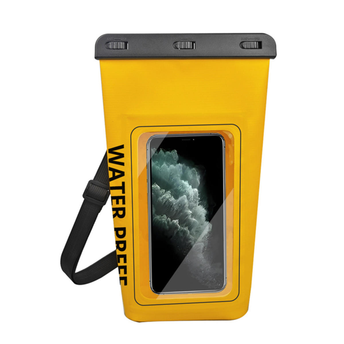 

2L Плавание ПВХ сухой мешок сенсорный экран открытый водонепроницаемый плечевой каяк сумки треккинг дрифтинг рафтинг серфинг лодка сумка 2L жёлтый