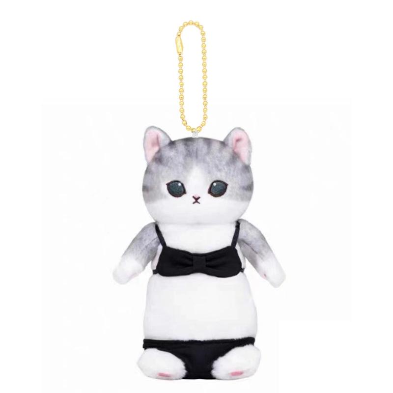 Huggable And Soft Red Bikini Shark Cat Plush Toy 14cm With Short Material Plush