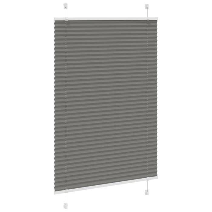VidaXL Store Plissé Anthracite 95x150 Cm Largeur Du Tissu 94,4 Cm, Store Plissé De Fenêtre, Store Accordéon, Store Plissé De 4015091