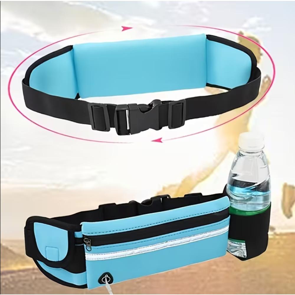1pc Creative Sports Casual Waist Bag, Shockproof Body Phone Pouch for Outdoor Cycling Running with Magic Water Bottle Holder