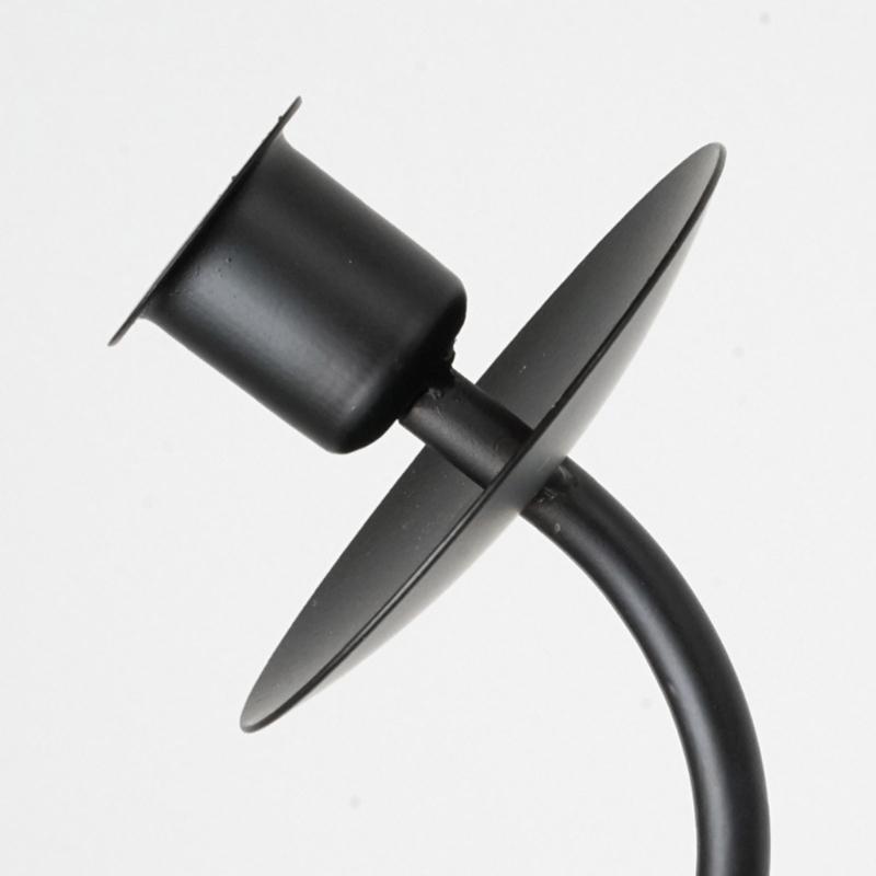 Elegant Black Metal Wall Sconces Set of 2 Candle Holders for Living Room Hallway Decors Iron Hanging Wall Candlestick