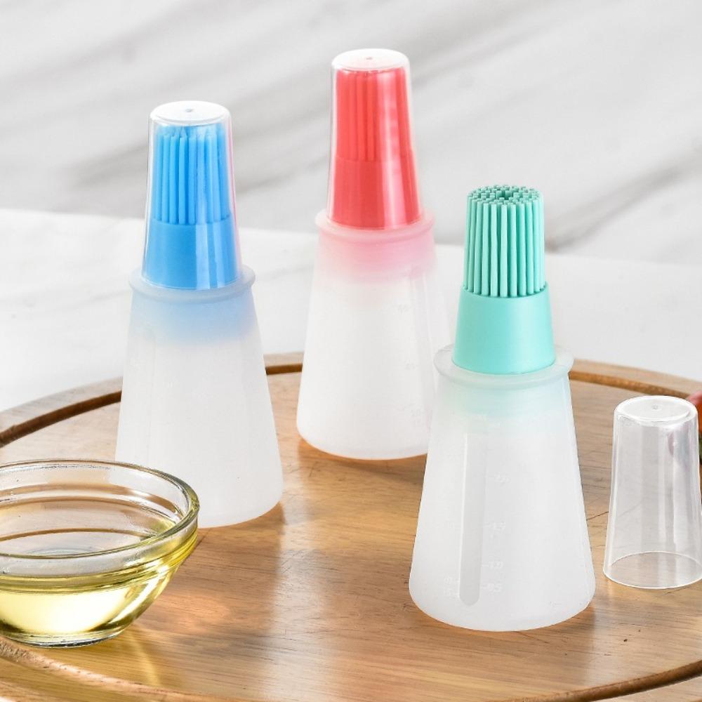 60ML Silicone Oil Brush Bottle Baking Brushes Cake Butter Bread Pastry Brush Outdoor BBQ Cooking Accessories Tool Kitchen Gadget