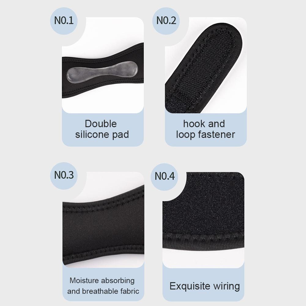 Patella Tendon Knee Strap Patella Knee Brace Anti Slip Knee Compression Sleeve Shock Absorption for Soccer Basketball Volleyball