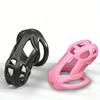 Chastity Men's Lock Chaste Vessel Black Light Pvc Penile Ring Snap Ring Multi Size Cage SM Sex Toys BDSM 3D Invisible Lock