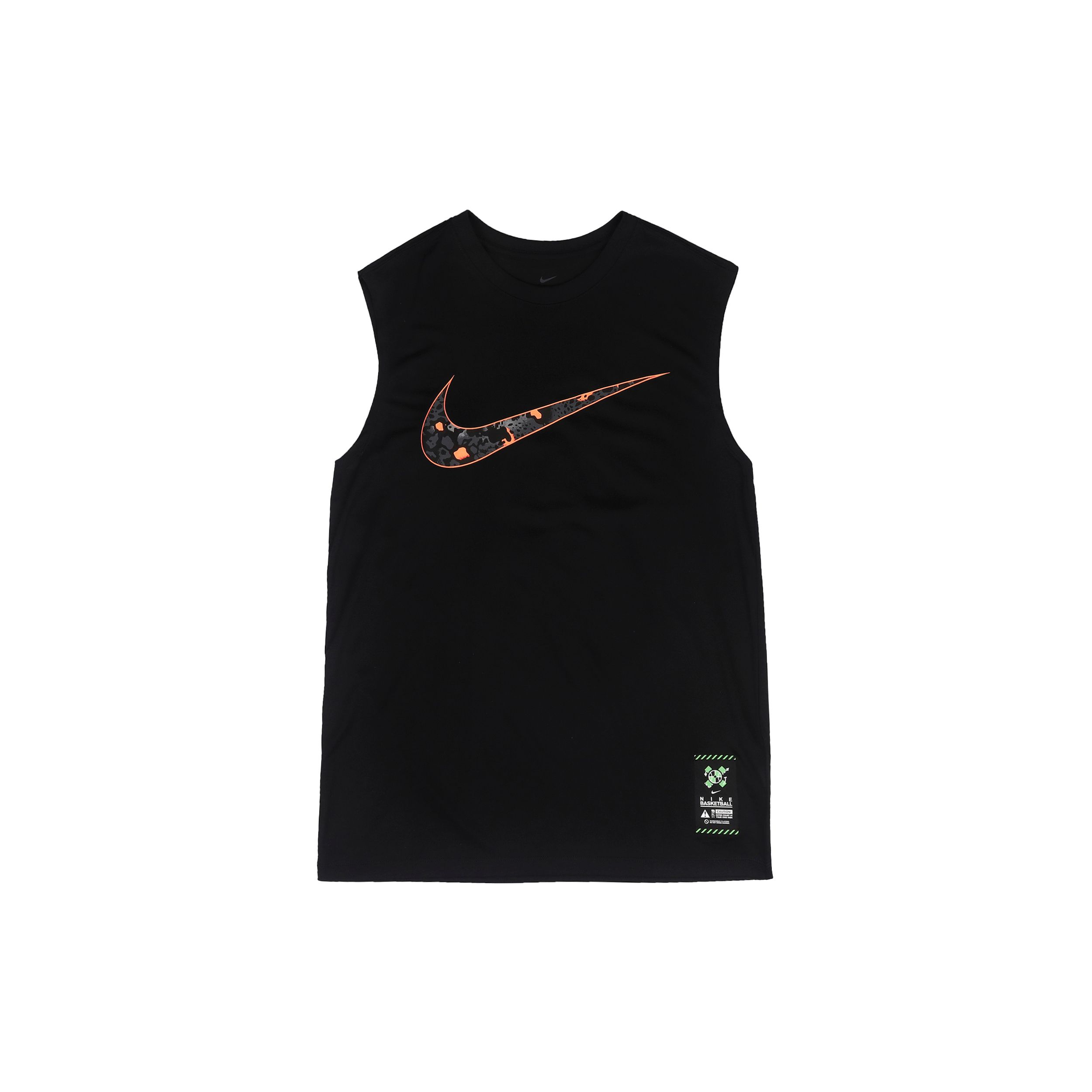 Мужской баскетбольный жилет без рукавов с логотипом Nike Dri-FIT, черный FQ0357-010 S