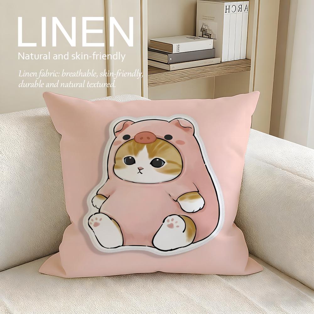 

Cute mofusand Cushion Cover Pillowcase Set Pcs x x Breathable Washable Sofa Cushion Cover 30X30cm