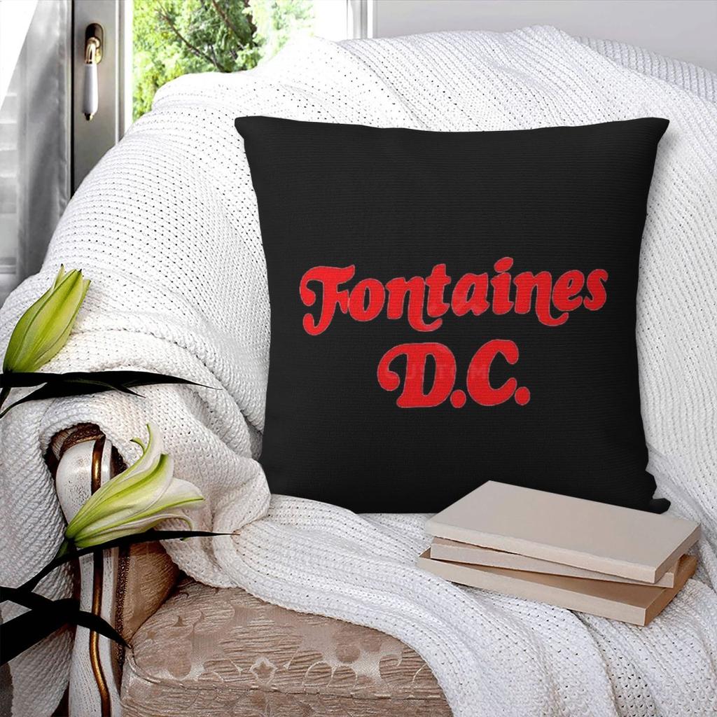 Fontaines DC Band Tour 2025 Square Pillowcase Cushion Cover Pillow Case Throw Pillow Cover for Home Sofa Living Room