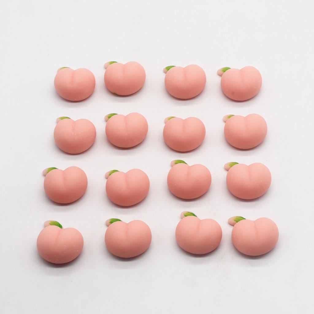 Peach Shaped Squeeze Toy TPR Soft Elastic Cute Squeeze Stress Relief Toy for Home Office