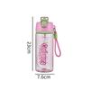 Water bottle summer multi-functional spray water cup with scale large capacity leak-proof direct drinking cup outdoor portable sports water cup