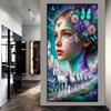 Beautiful Girl with Flowers and Leopard DIY Diamond Painting Cross Stitch Full Drills Diamond Mosaic New Collection Home Decor