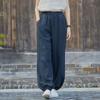 Damen Retro Ramie Baumwolle Leinen Yoga Laternenhose - Sandgewaschen, Zen Meditation Stil