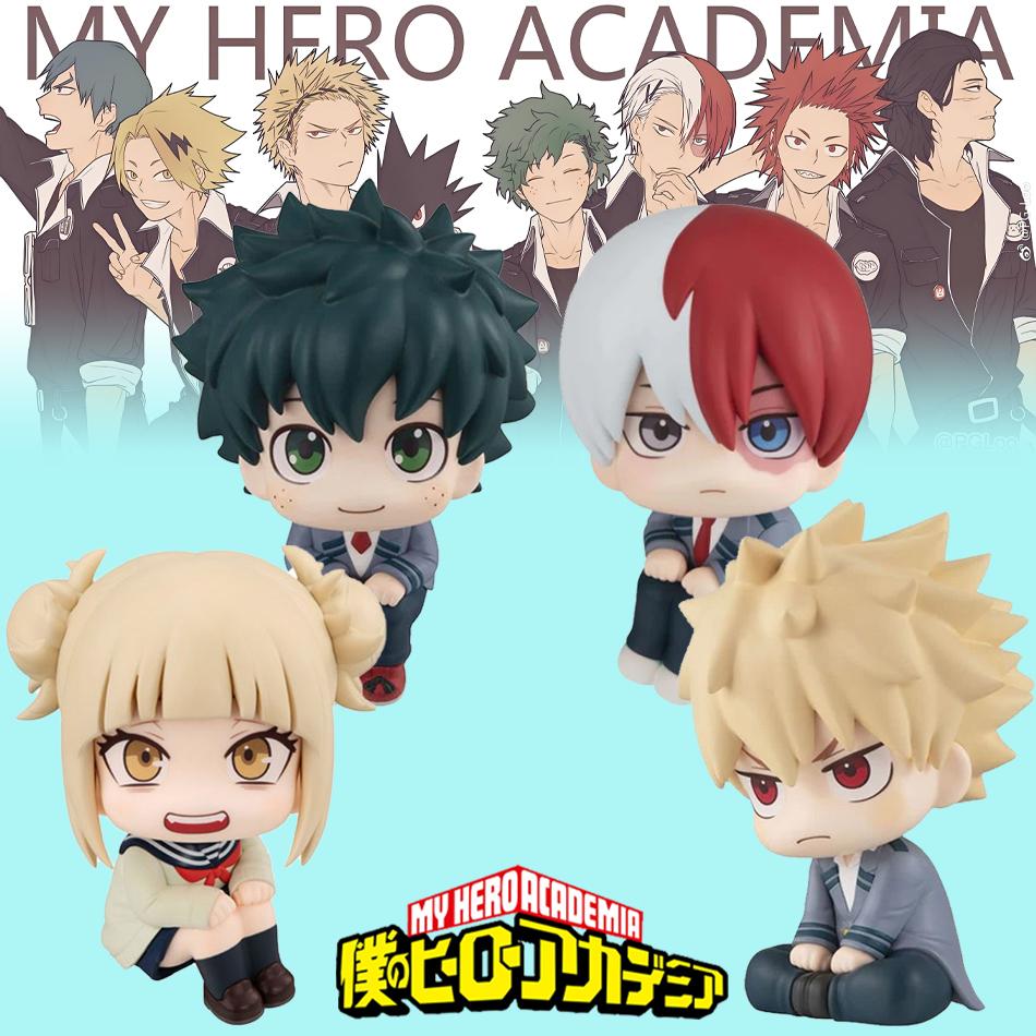 1-4Pc Boku No Hero Academy Anime Figure Midoriya Izuku Action Figure Bakugo Katsuki/Todoroki Shoto Statuette Pvc Collection Toys