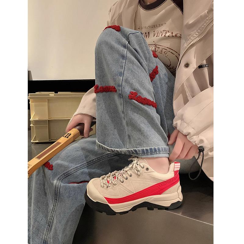 Niche Platform Sports Shoes Children's Casual Shoes Early Spring New Retro Outdoor Hiking Shoes Running Shoes