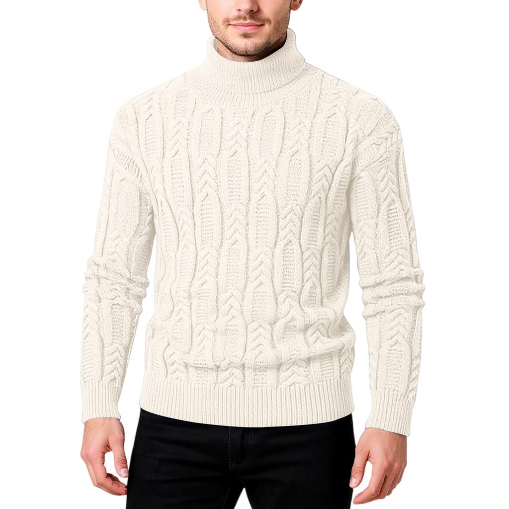 Men's Popular  Fashion  Leisure  Gao Ling  Self-Cultivation  Keep Warm  Pullover  Knitting  Sweater