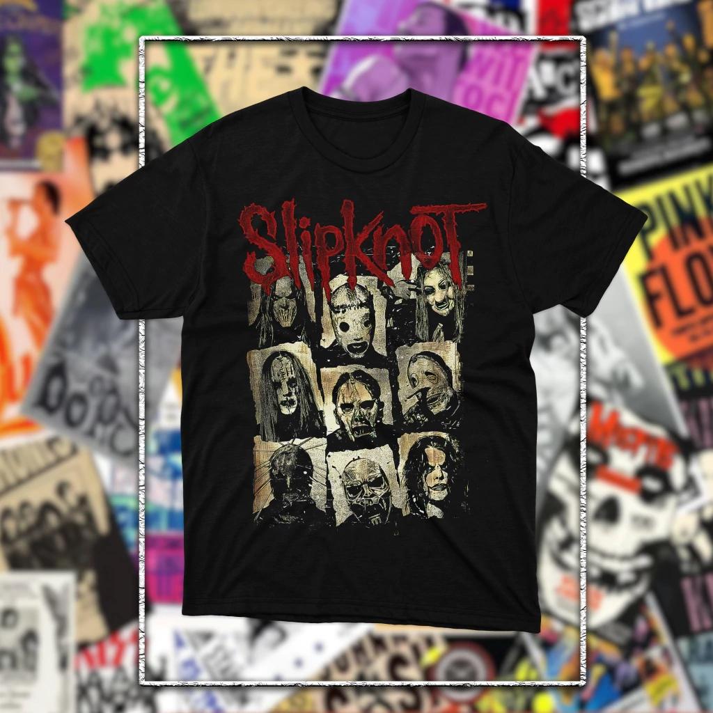 2026 Slipknot Band Graphic Unisex T Shirt Unisex Cotton Short Sleeve Y2k Oversized Tee Women Popular Tops MasksLayered Percussion S разноцветный