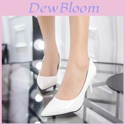 High Heel Shoes For Women With Slim Rubber Sole And Breathable Pu Insole For Casual Summer Wear