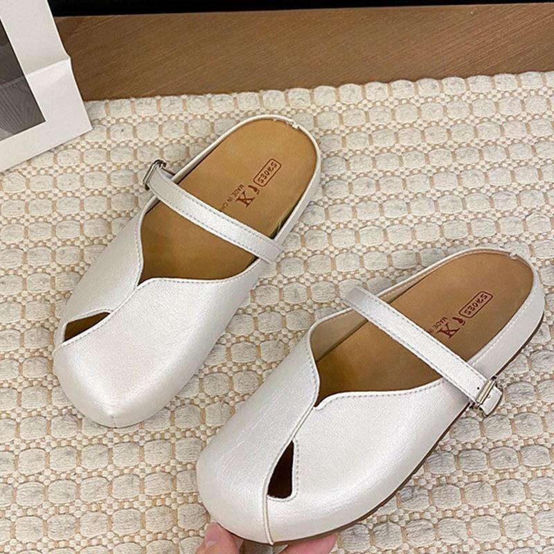 The New Thick-soled Flip-flops of The Baotou Shoes Can Be Worn on One Foot