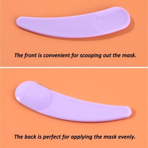 Wopanxye 200-Piece Set of Disposable Spatulas for Cosmetics, DIY Face Packs, Creams, and More. White Cosmetic Spoons, Skincare Tools, Portable Travel