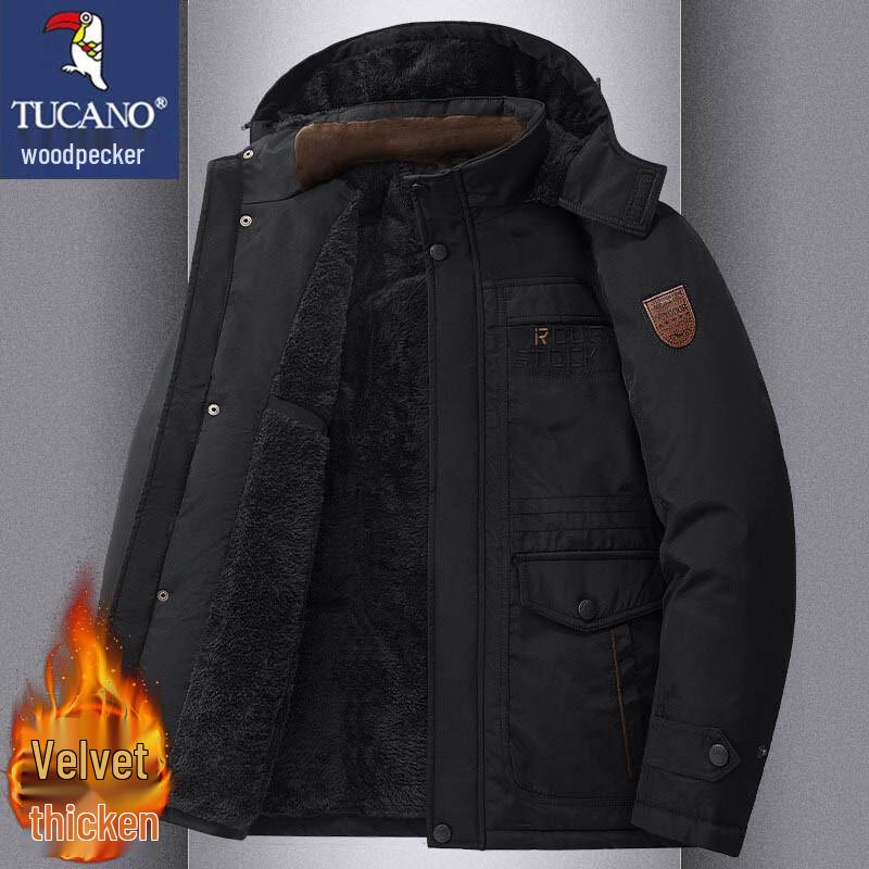 

TUCANO Men s Autumn Winter Detachable Padded Jacket L