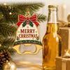 Decorative Metal Hanging Pendant Christmas Bell Bottle Opener, Heavy Duty Beer Cap Remover, Magnetic Souvenir for Friends Refrigerator Magnet, Opener