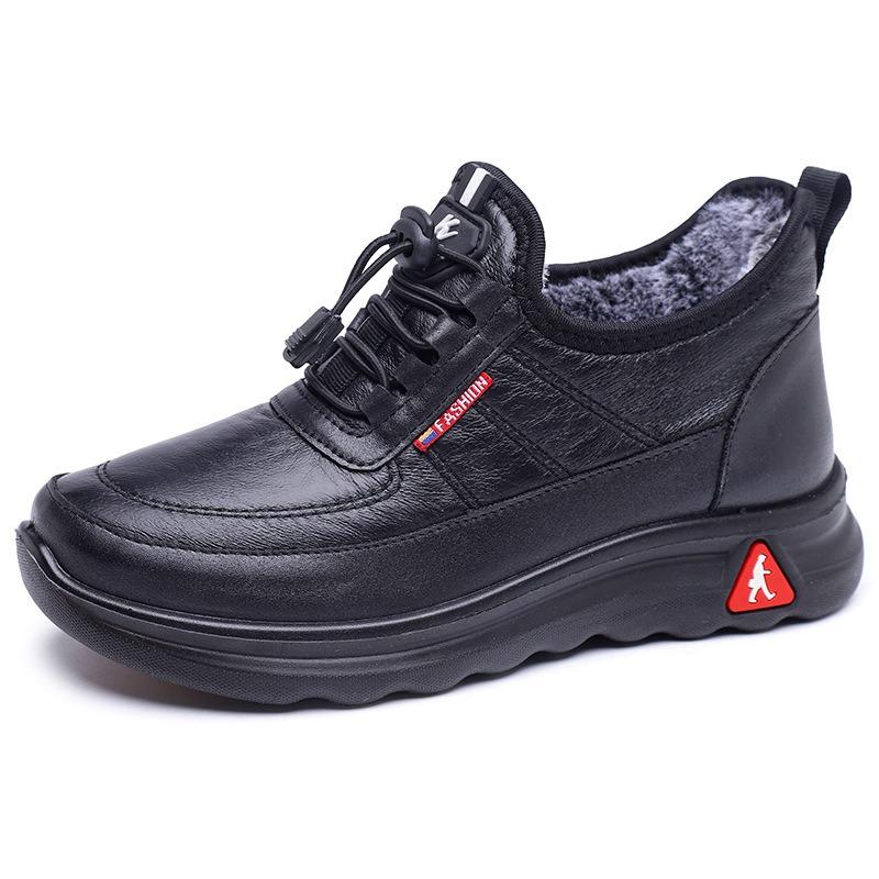 Staré pekingské bavlněné boty voděodolné vycházkové boty kožené tatínkovské pánské bavlněné boty sametové pánské a dámské párové matka dámské bavlněné boty