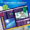 NATIONAL GEOGRAPHIC Crystal Growing Grow 3 Vibrantly Colored Crystals with Display Stand and Guidebook not be in Includes 3 Real Gemstone Including