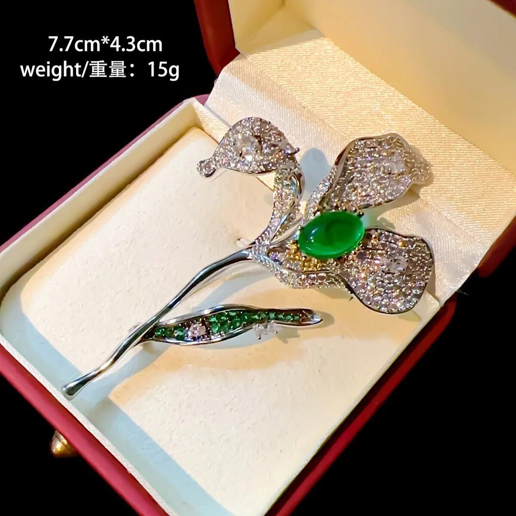 Französisch Luxus Quaste Kette Blume Brosche Süßwasser Perle Magnolia Corsage Tier Pin Intarsien mit Zirkon Zubehör Frauen Geschenk