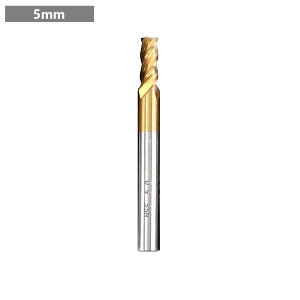 Four-Flute End Milling Cutter 1.5-10mm HSS Drill Bit Aluminum Mill CNC Drill Bit Wood Cutting