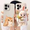 For Honor X6d X6D 5G 6.75" LNA-NX1 Case Cute Panda Cat Silicone Back Cover For Honor Play 60A 60a 5G NLA-AN00 Phone Cases Fundas