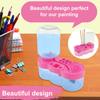 Paint Brushes Cleaner Automatic Water Circulation Paint Brush Cleaner Tool with Paint Tray Art Supplies Wash Bucket Kid Gift